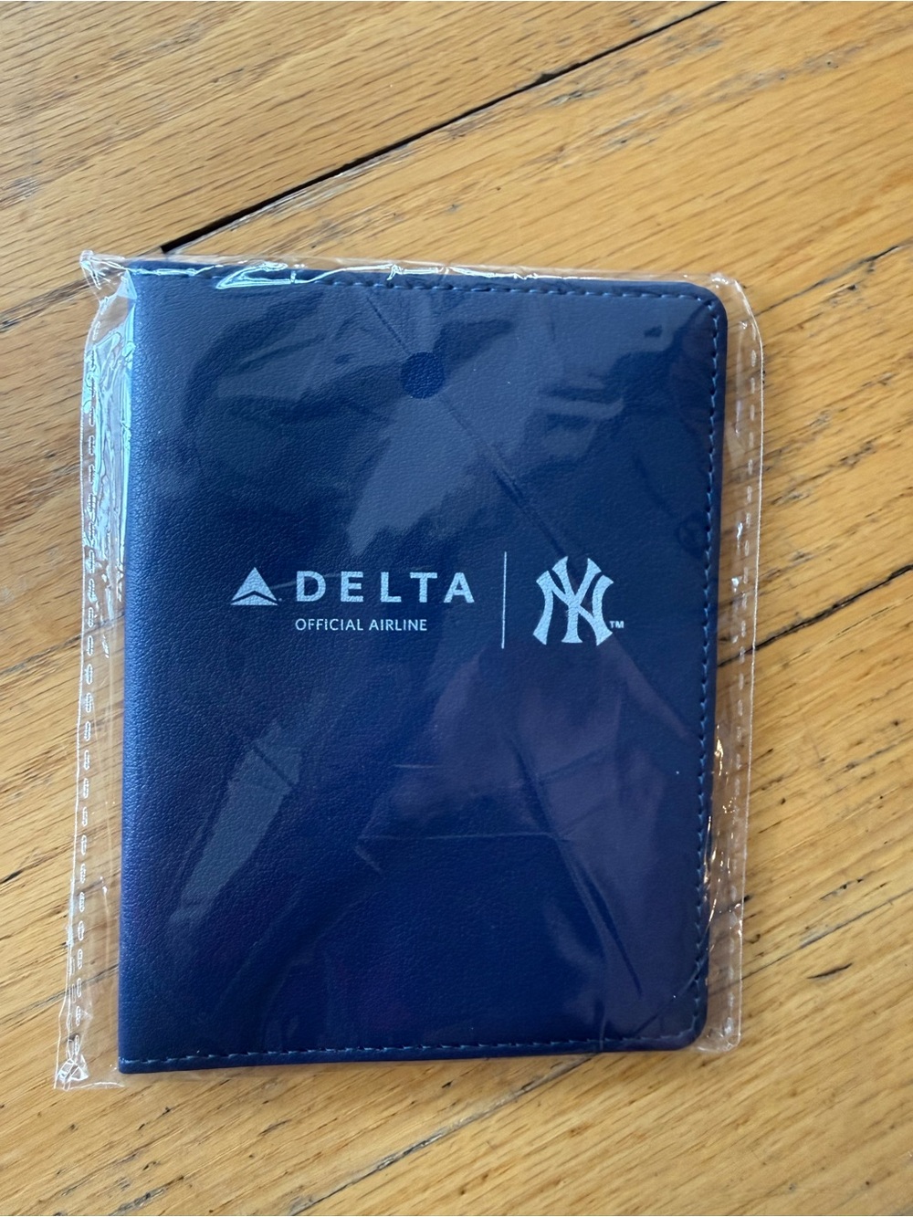 Delta Navy and White Branded Passport Cover